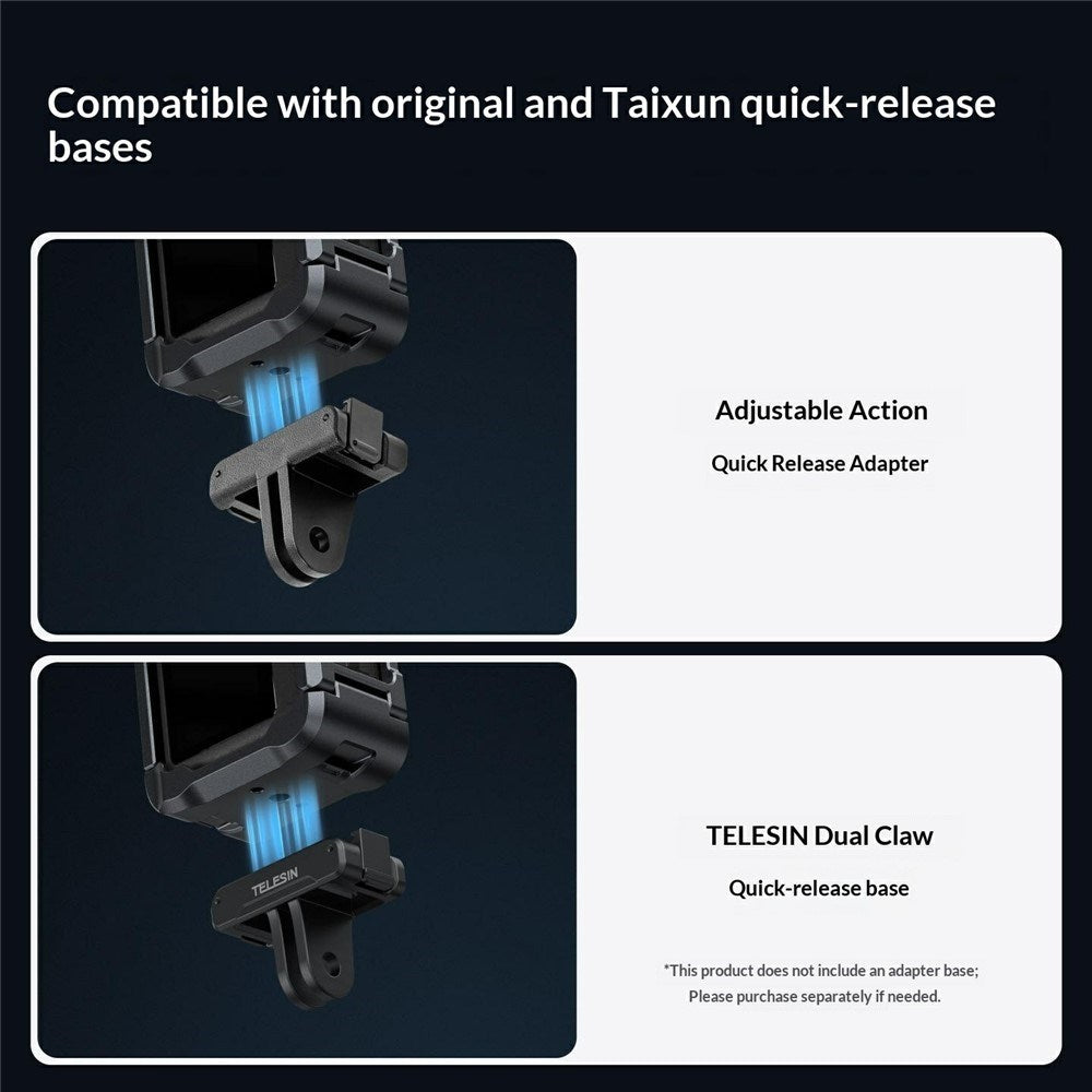 TELESIN Metal Cage for DJI Osmo Action 6 - Grey