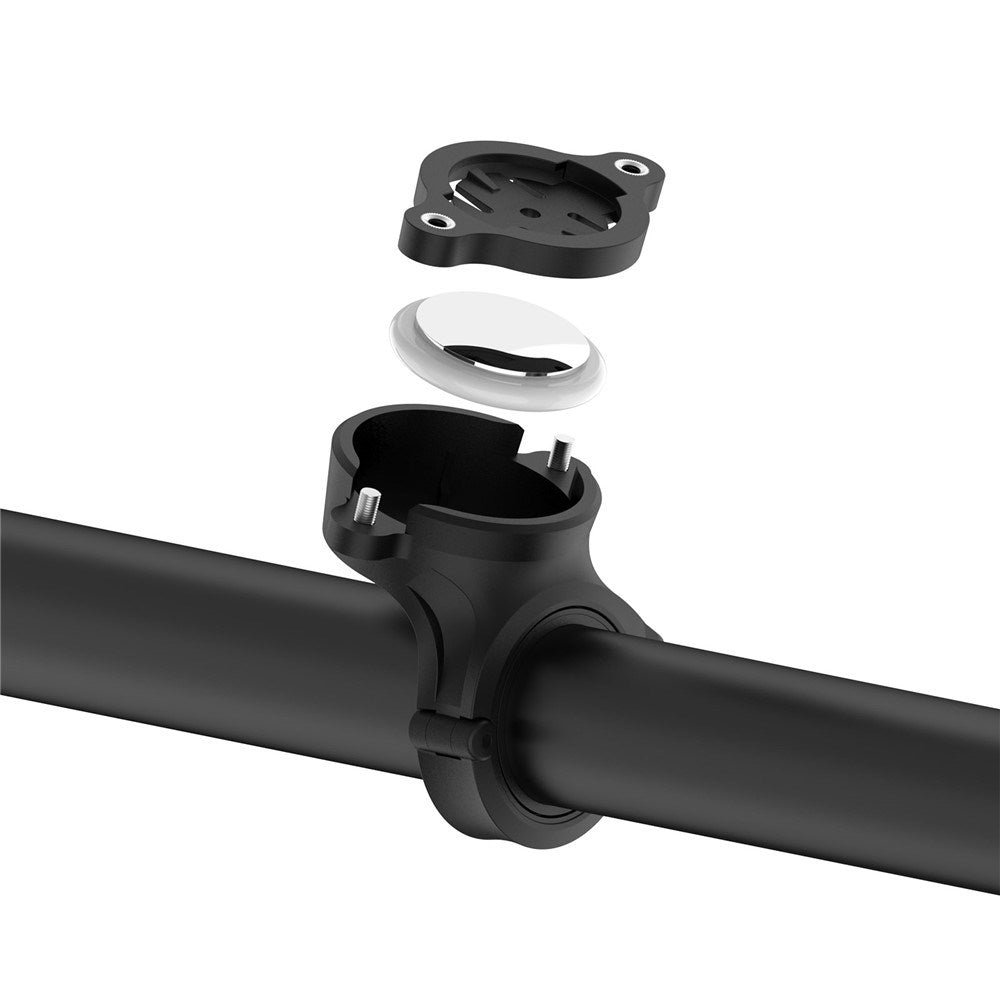 Garmin Edge MTB / 1050 / 840 / 540 Bicycle Mounting Bracket with Hidden AirTag Holder - Black