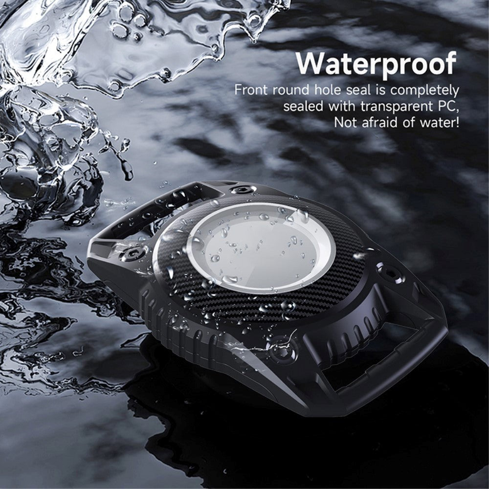AirTag Waterproof Flexible Plastic Case - Black