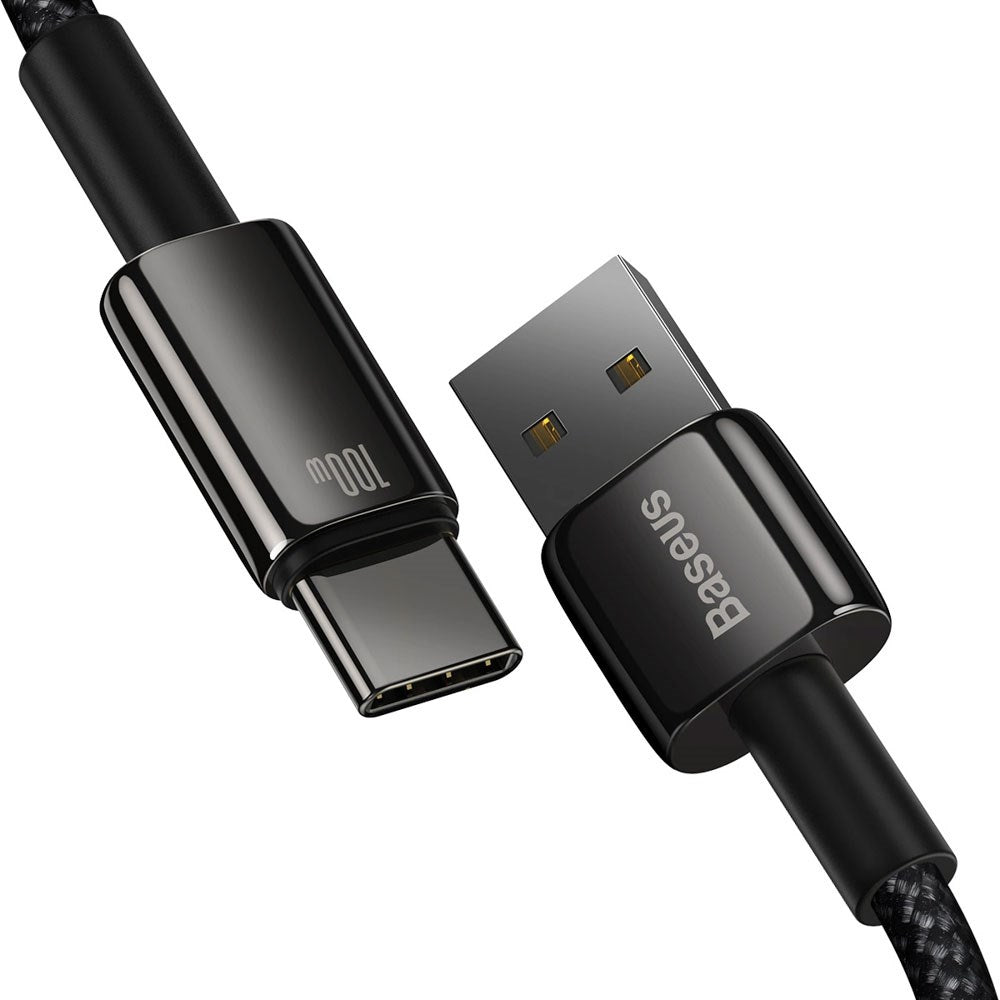 Baseus 100W USB-A to USB-C Cable 480Mb/s - 2m - Black
