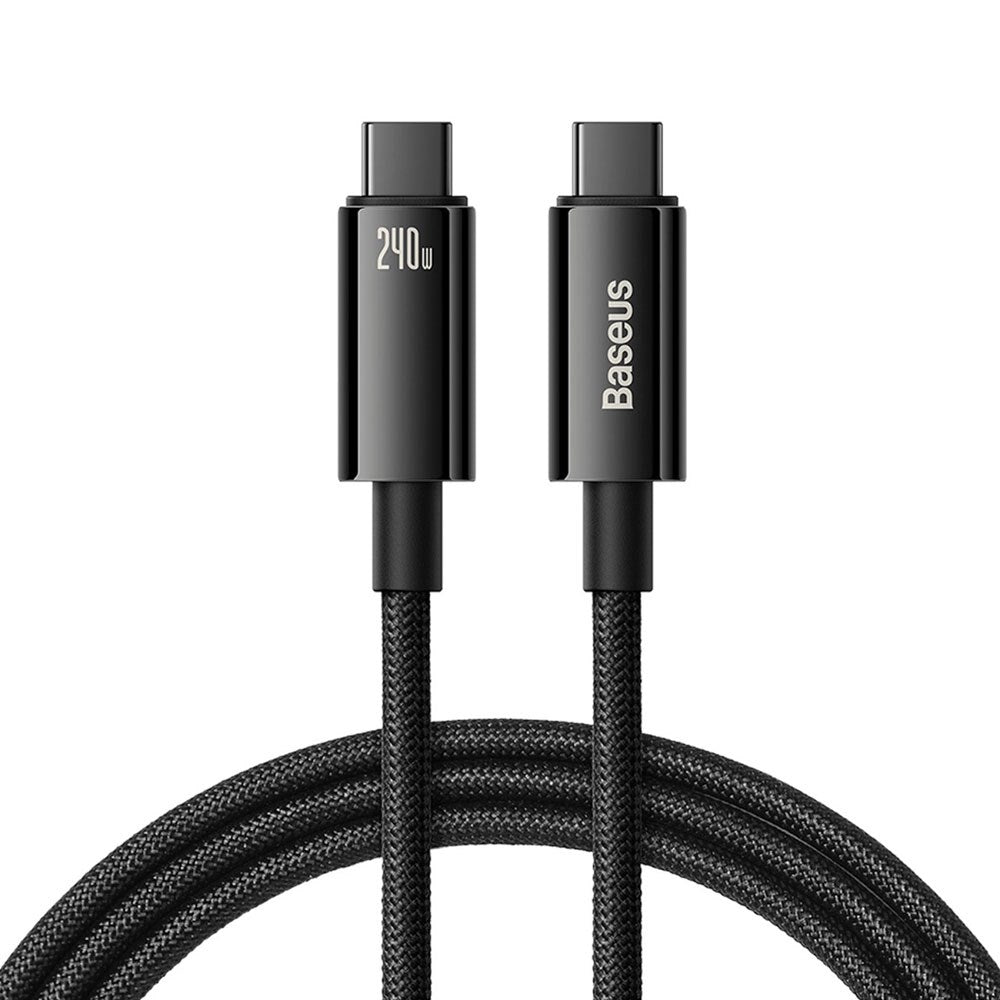 Baseus 240W USB-C to USB-C Cable 480Mb/s - 2m - Black