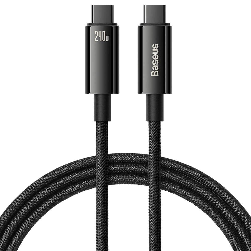 Baseus 240W USB-C to USB-C Cable 480Mb/s - 3m - Black