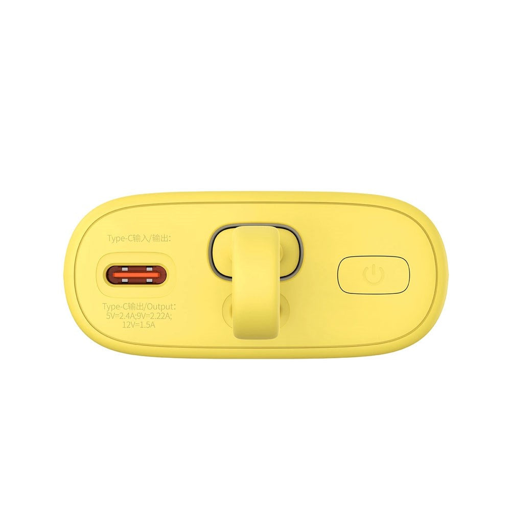 Baseus Popsicle 5200mAh Powerbank 20W with Built-in Lightning Cable - Pink / Yellow