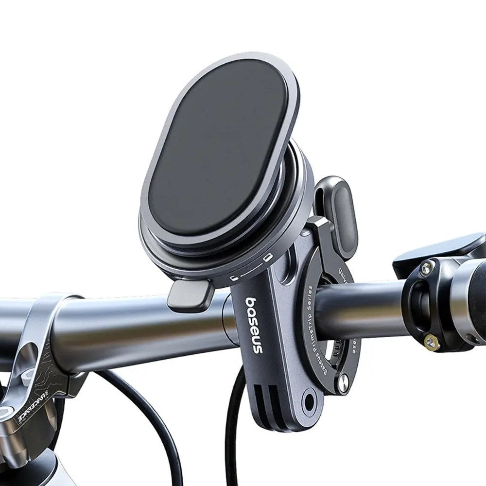 Baseus 2-in-1 PrimeTrip Bicycle Handlebar Phone Holder & Stand - Grey