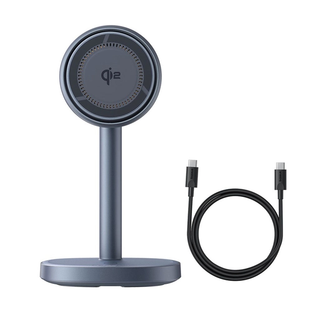 Baseus Orbit 2 Pro 2-in-1 Mobile Stand with 20W Wireless Charging - MagSafe / Qi2 Compatible - Grey