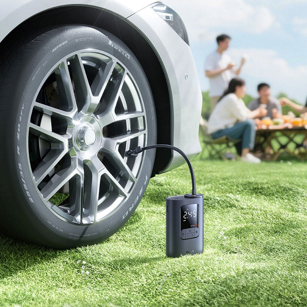 Baseus GoTrip Wireless Pump Mini Compressor - 7500 mAh - Dark Grey