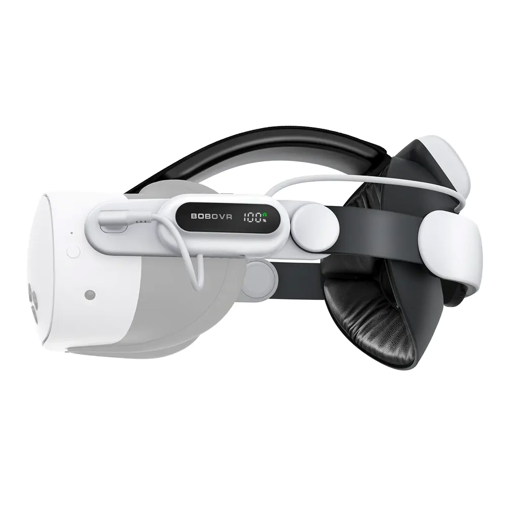 BOBOVR E3 Pro Battery Strap for Meta Quest 3 / 3S - Black / White