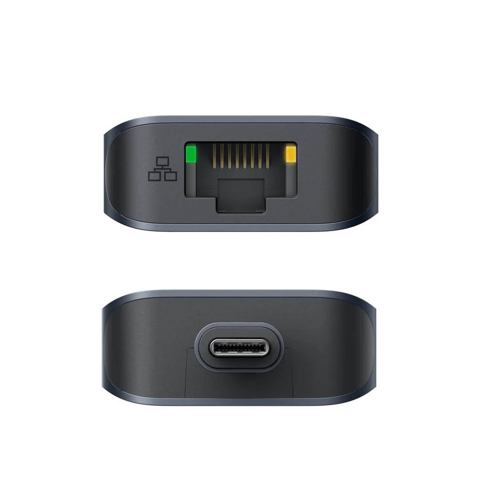 Hyper HyperDrive Ecosmart 7-in-1 USB-C Hub with USB-A / USB-C / HDMI / Ethernet / SD & MicroSD Card - Grey