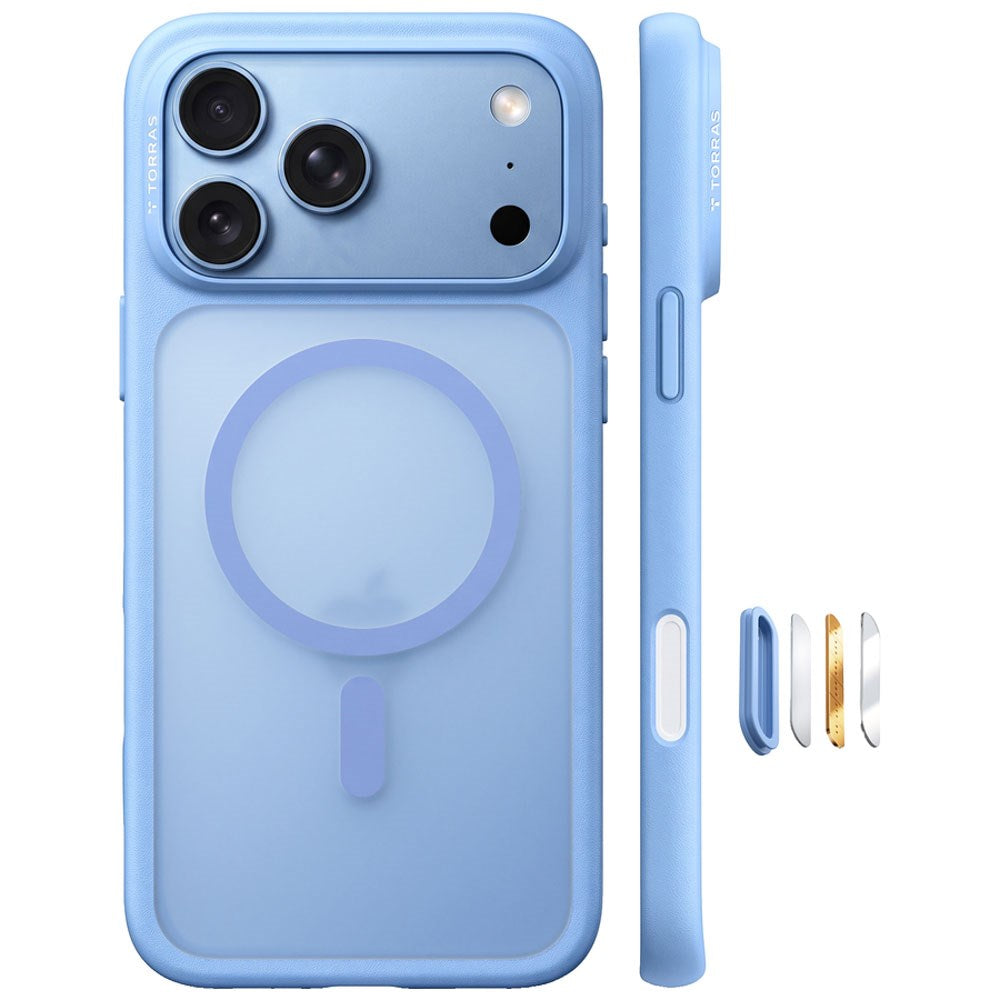 iPhone 18 Pro Max / 17 Pro Max TORRAS Guardian Mag Case - MagSafe Compatible - Blue