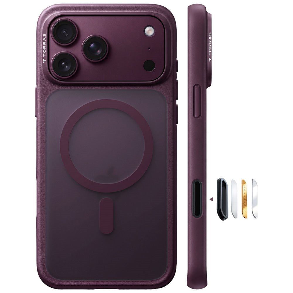 iPhone 18 Pro Max / 17 Pro Max TORRAS Guardian Mag Case - MagSafe Compatible - Purple