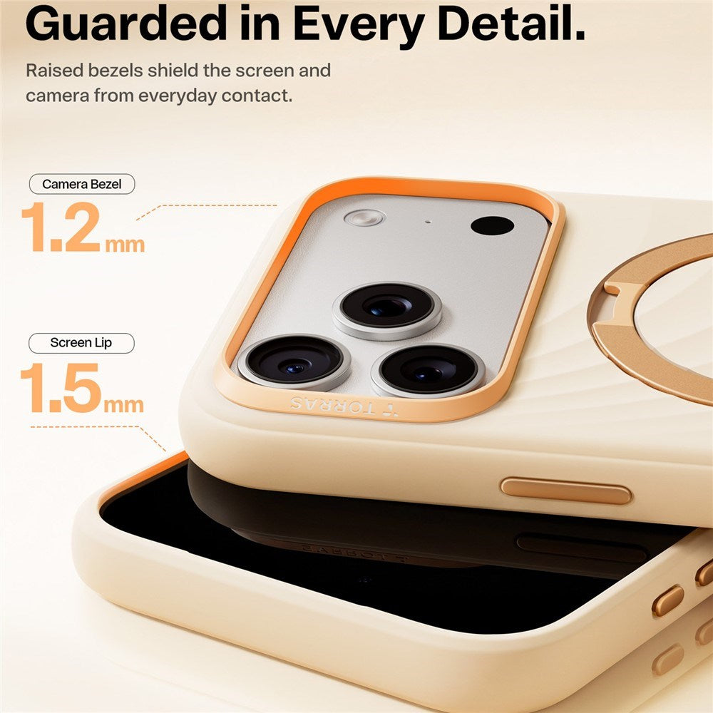 iPhone 18 Pro Max / 17 Pro Max TORRAS Ostand Q3 Wind Case - MagSafe Compatible - Beige