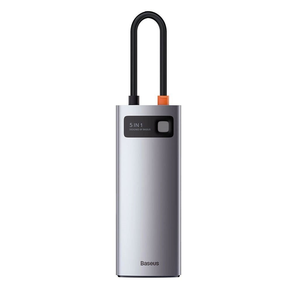 Baseus 7-in-1 USB-C Multiport Adapter with 3 x USB-A 1 x USB-C 1 x HDMI - Grey