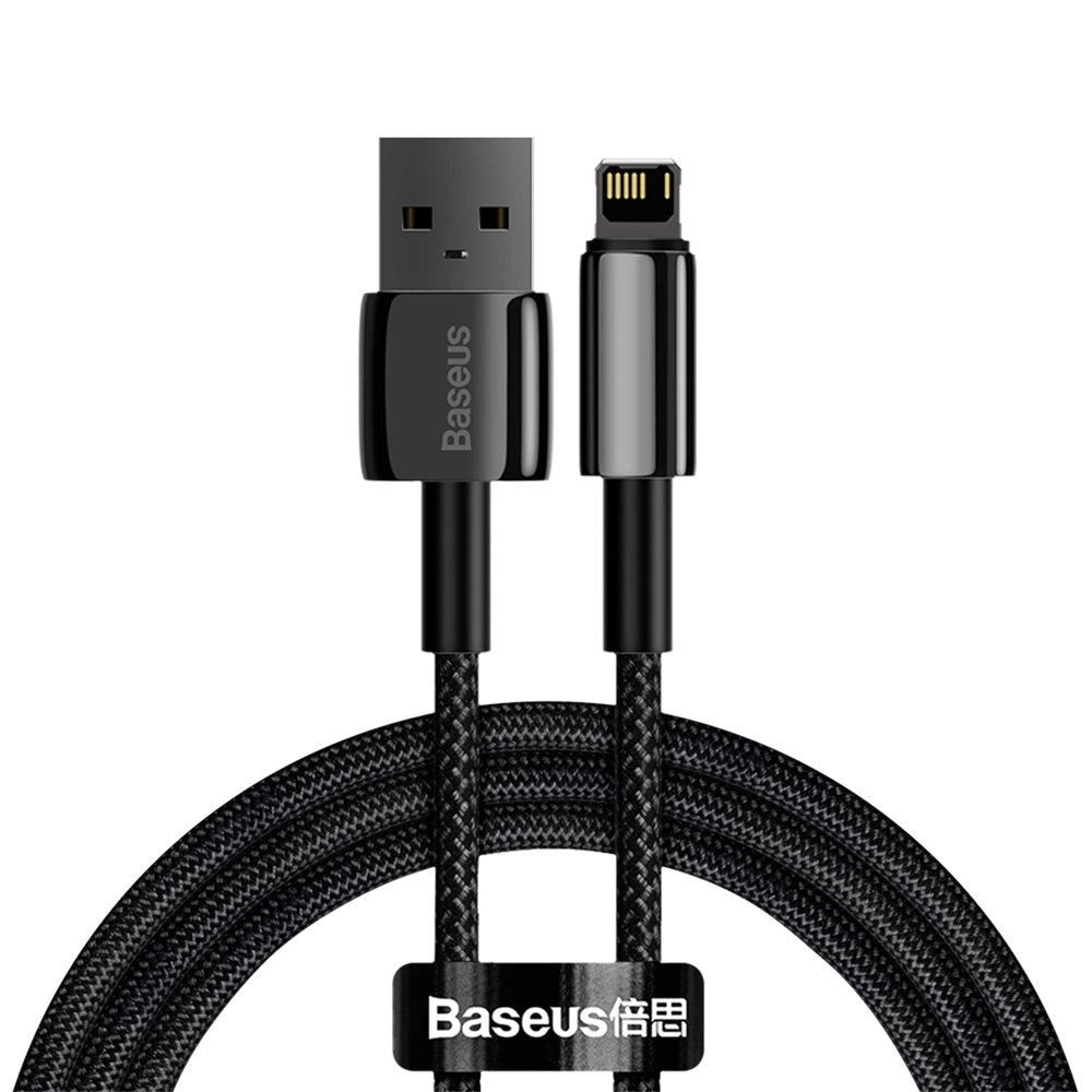 Baseus 12W USB-A to Lightning Cable (480Mbps) - 1m - Black