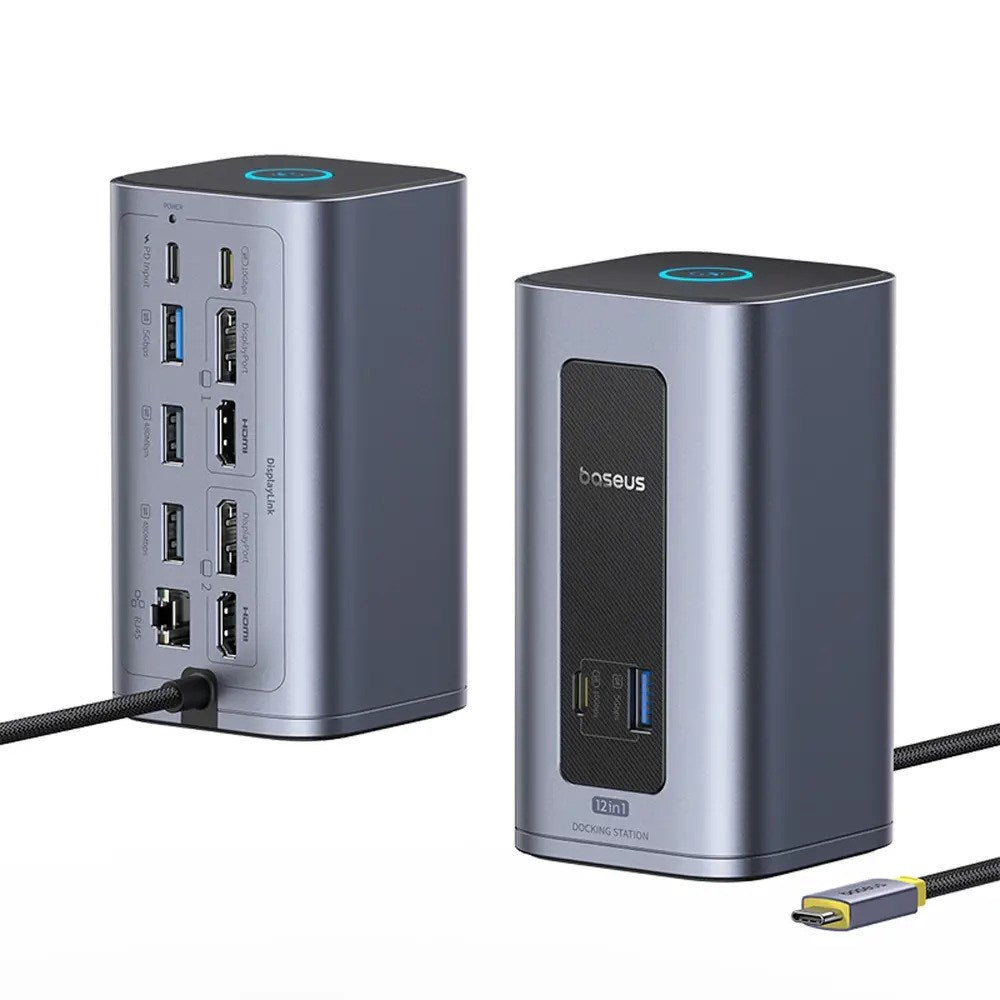 Baseus Nomos NU1 Air Spacemate 12-in-1 Docking Station - Grey