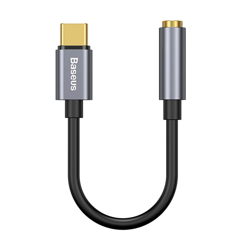 Baseus L54 USB-C to 3.5 mm Mini Jack Audio Adapter - 9 cm - Grey
