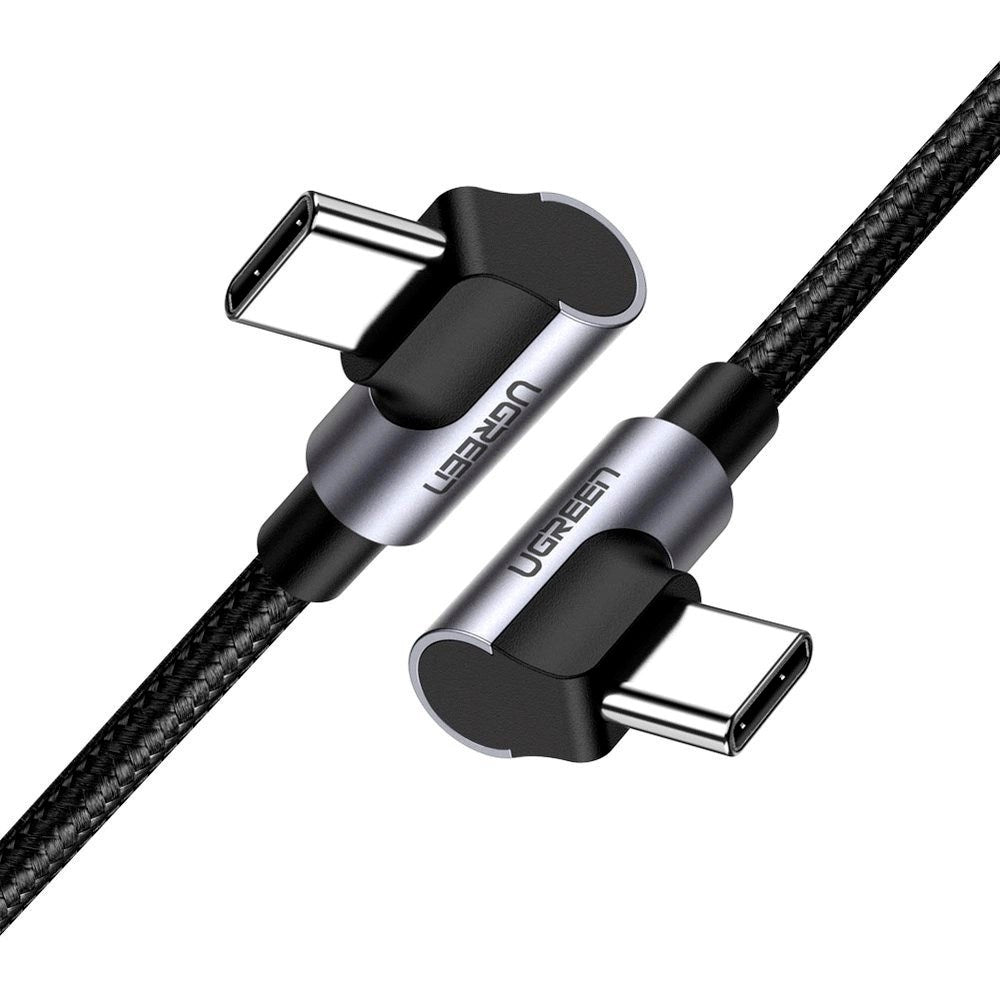 Ugreen US323 Angled USB-C to USB-C Cable - 1m - Black