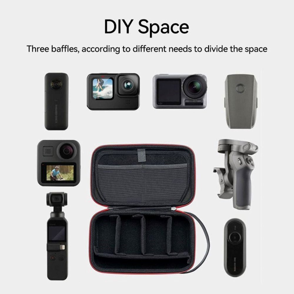 TELESIN Organizer Bag for Action Camera & Accessories - Black