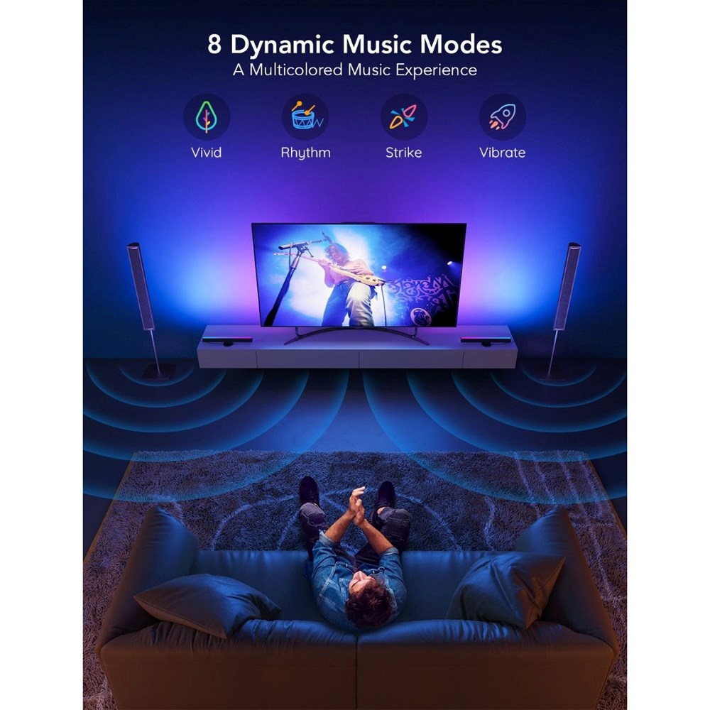 Govee Flow Plus TV Light Bars 40 - 70" - Black