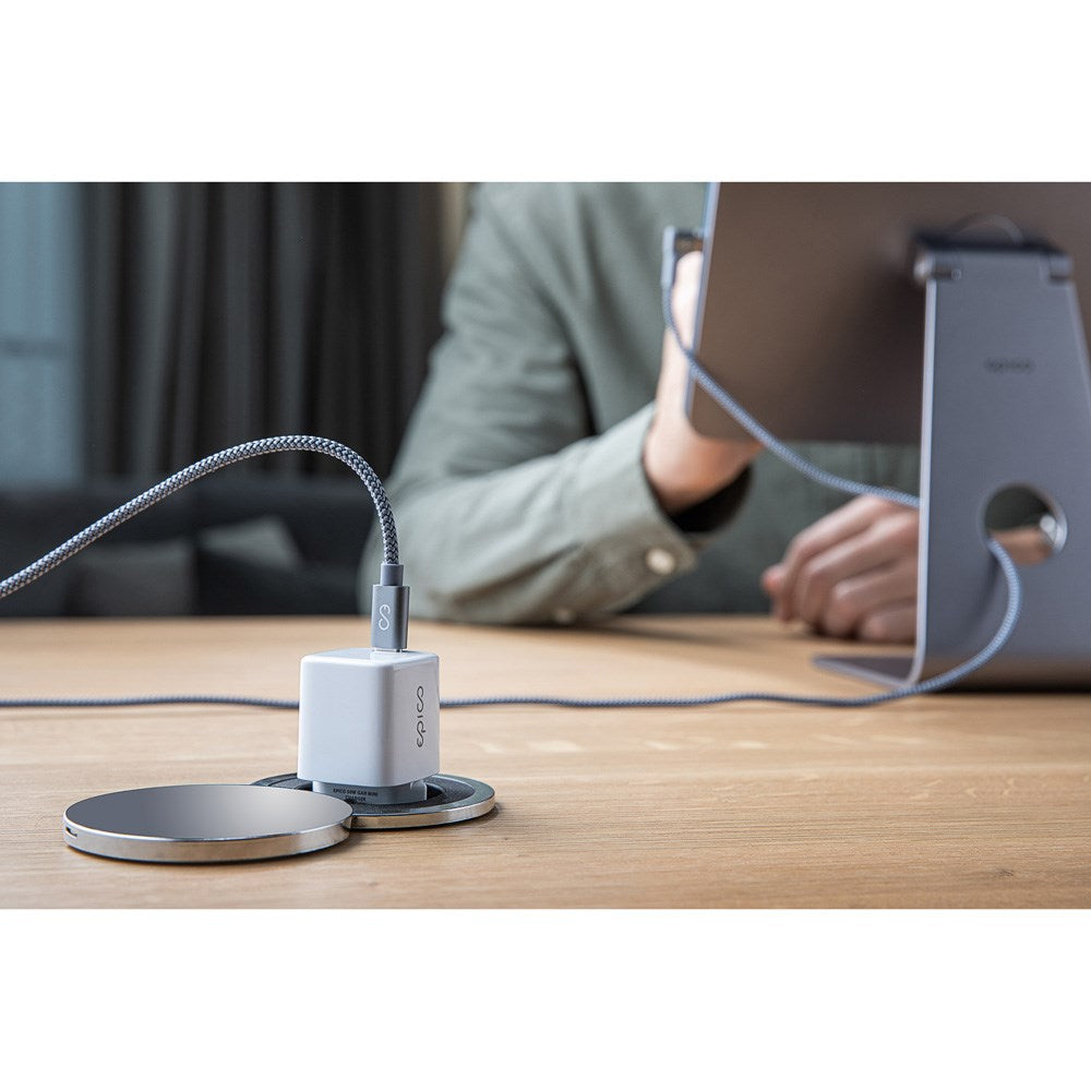 Epico Mini Wall Charger PD 30W GaN with USB-C - White