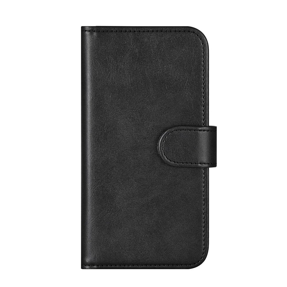 iPhone 16 Classic Wallet Flip Case with Stand Function - Black