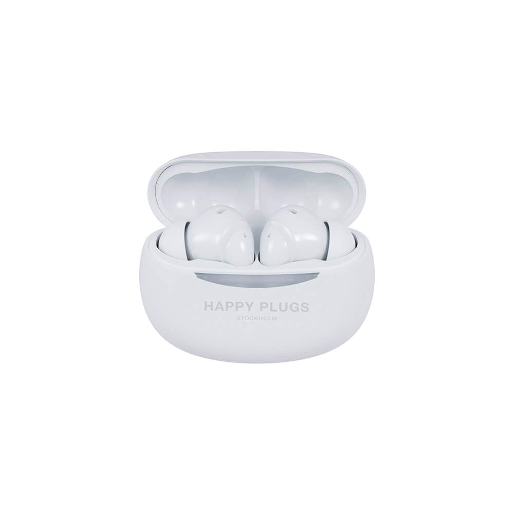 Happy Plugs Joy Pro In-Ear Headphones with Noise Cancellation - White