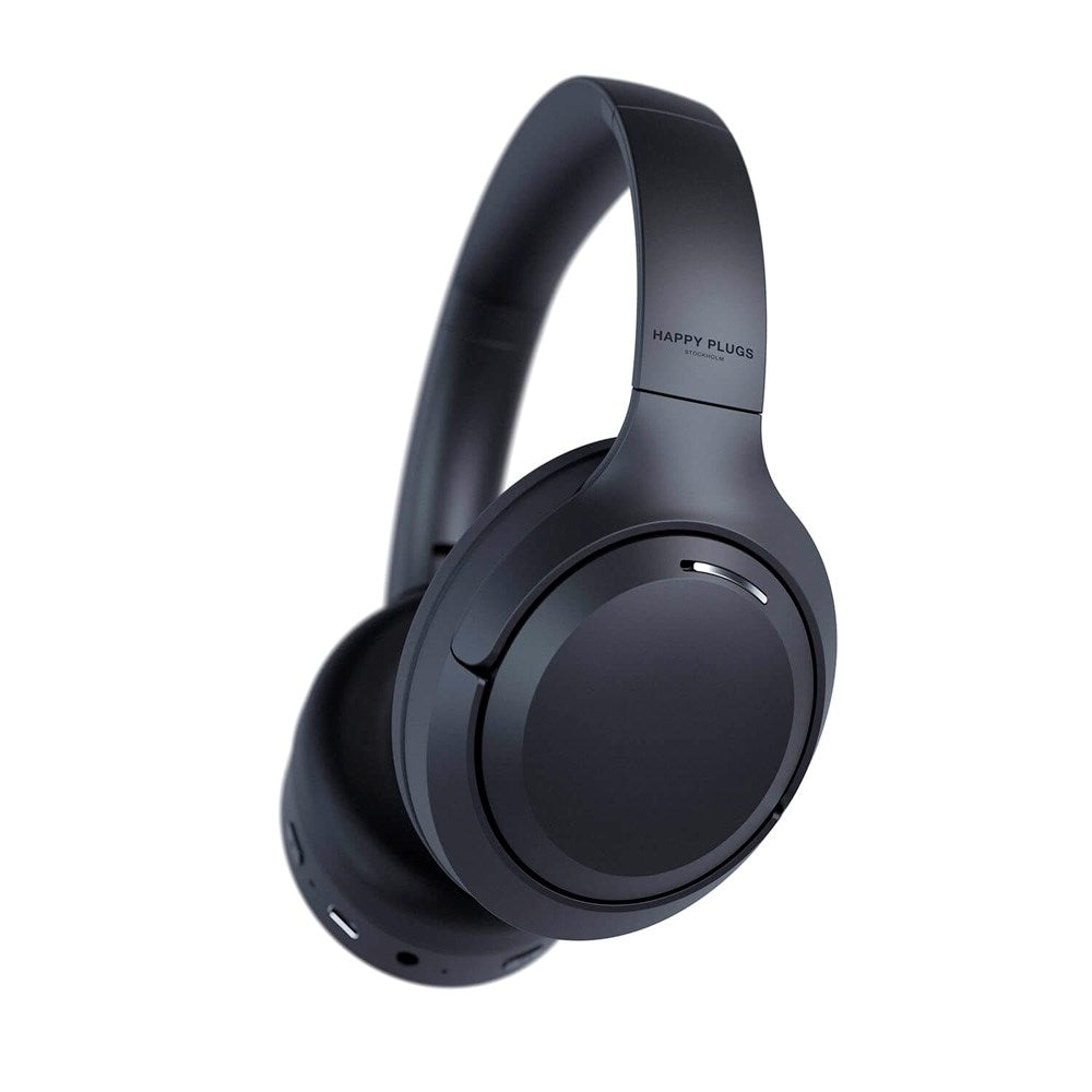 Happy Plugs Play Lite Wireless Over-Ear Headphones with Noise Cancellation - Black