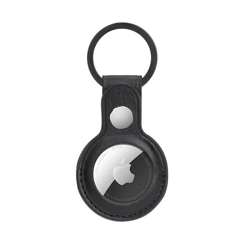 Onsala AirTag LeatheretteHolder w. Key Ring - Black