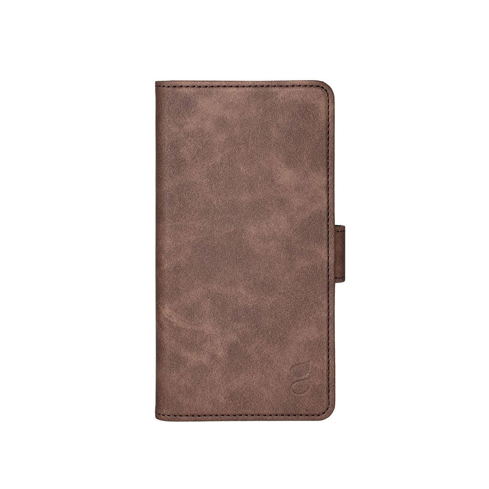 Samsung Galaxy S26 GEAR Faux Leather Flip Case - MagSafe Compatible - Brown