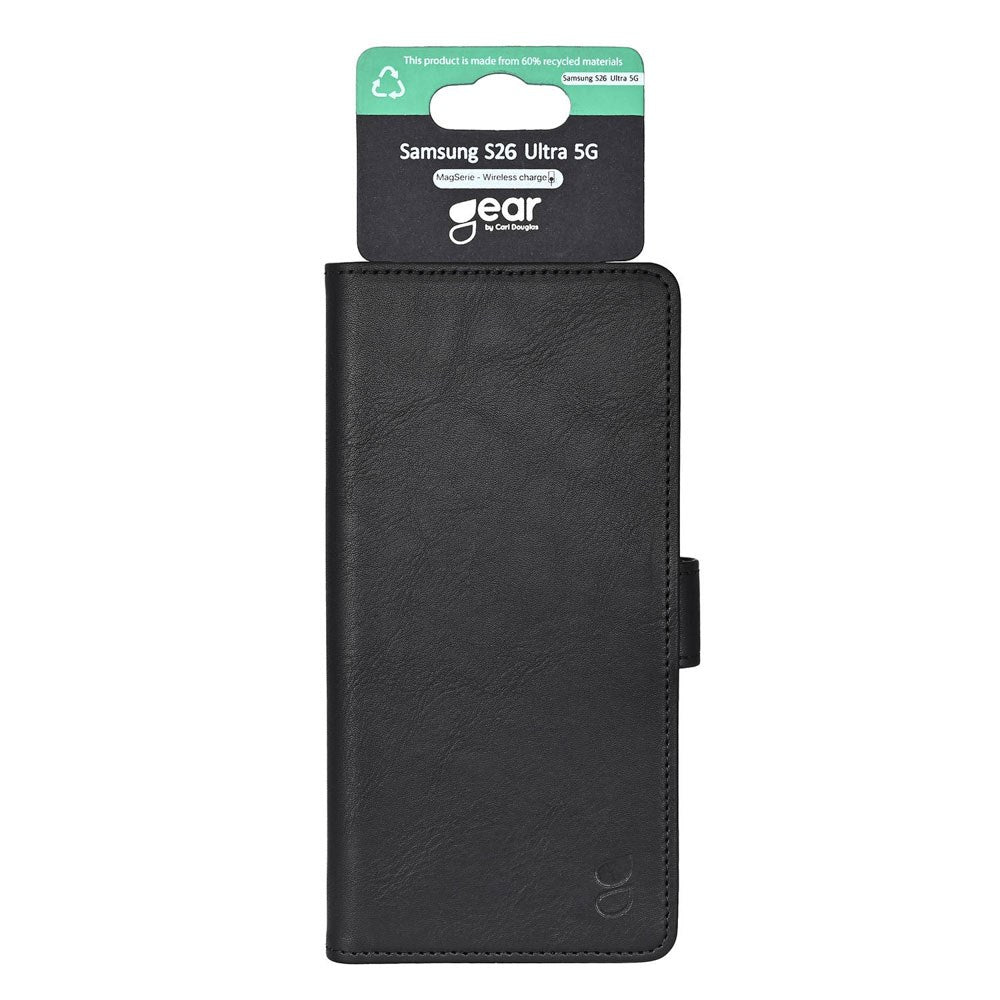 Samsung Galaxy S26 Ultra GEAR Faux Leather Flip Case - MagSafe Compatible - Black