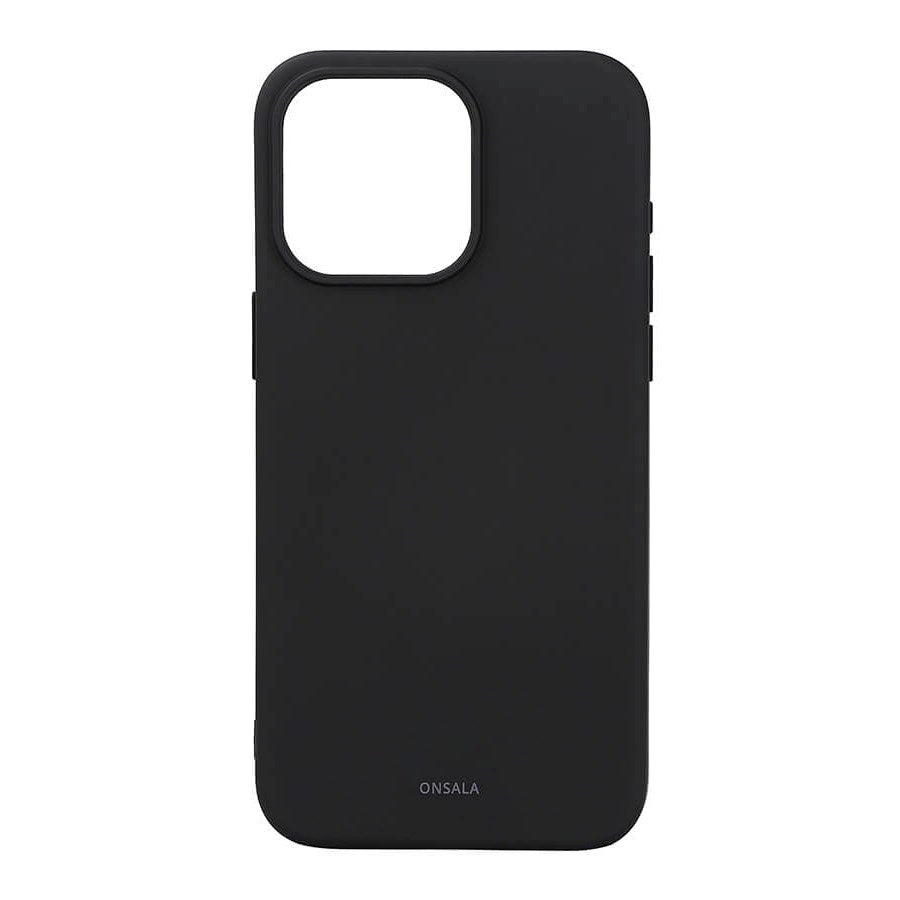 Onsala iPhone 15 Pro Max Silicone Touch Case - Black