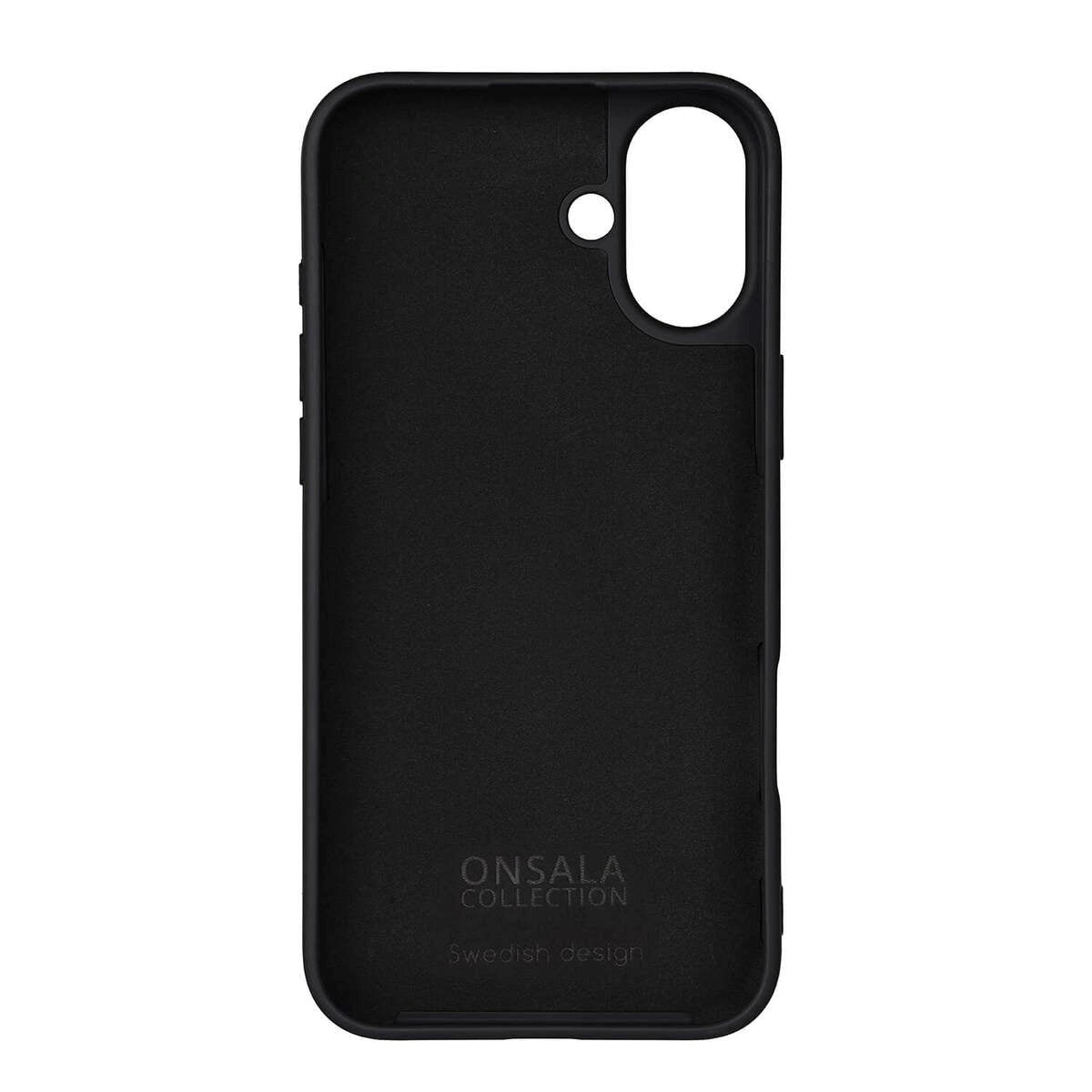 Onsala iPhone 16 Plus Silicone Case - MagSafe Compatible - Black