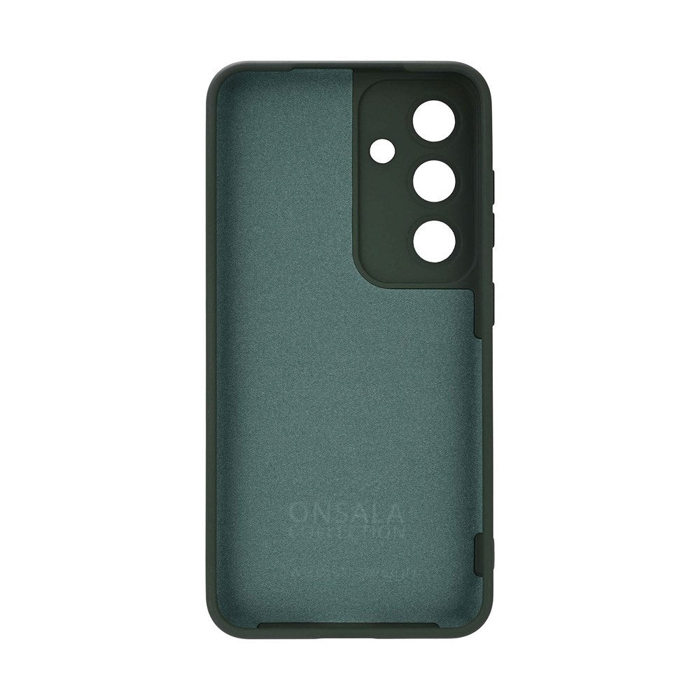 Onsala Samsung Galaxy S25 Silicone Touch Case - Olive Green