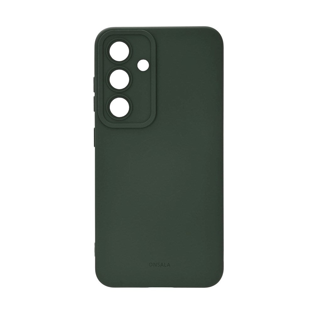 Onsala Samsung Galaxy S25 Silicone Touch Case - Olive Green