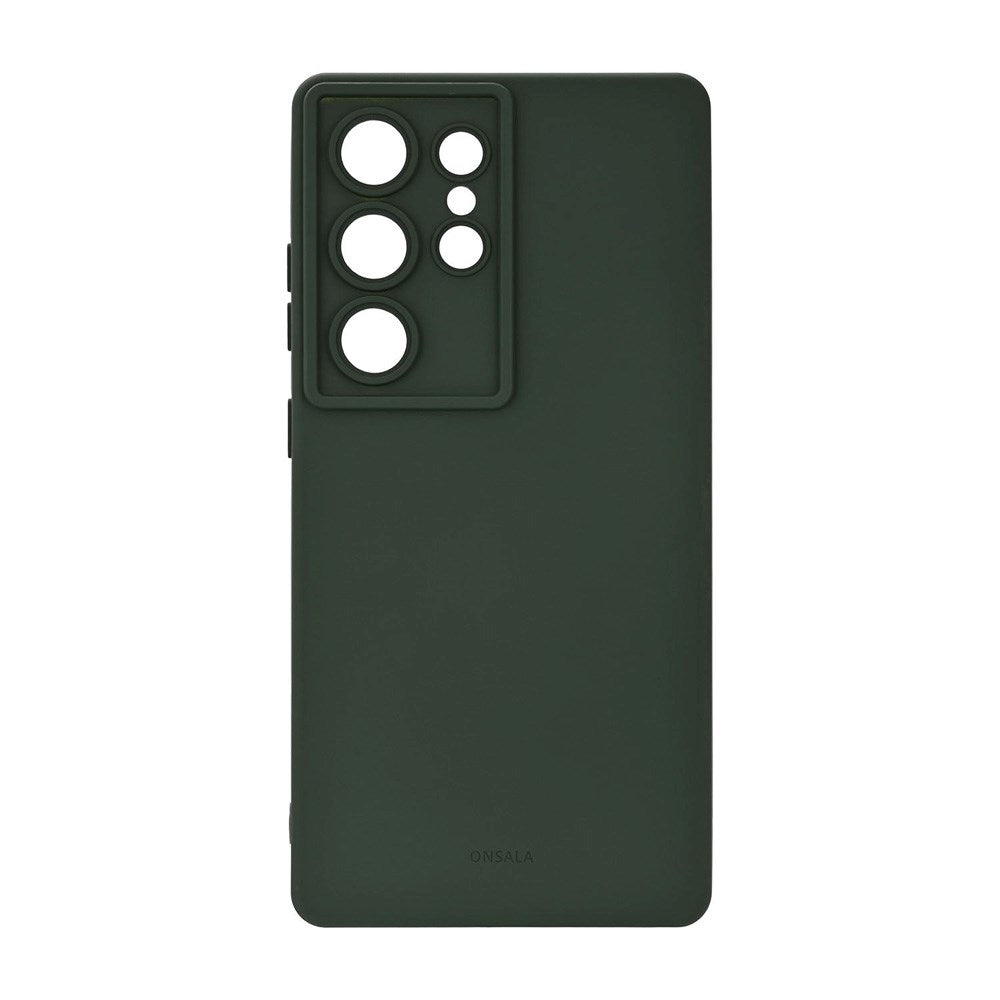 Onsala Samsung Galaxy S25 Ultra Silicone Touch Case - Olive Green