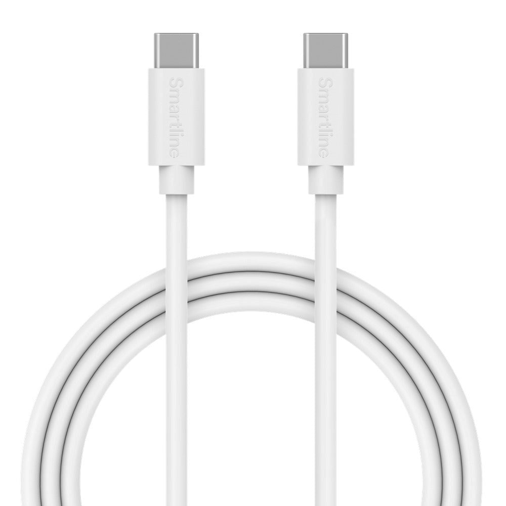 Smartline USB-C to USB-C Cable (3A/60W) - 3 m. - White