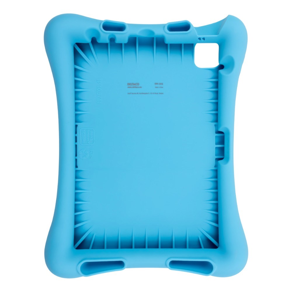 iPad Air 11 (2025 / 2024) / iPad 10.9" (2024 / 2022) / iPad Pro 11 (2022 / 2021 / 2020) Deltaco Silicone Kids Case - Blue