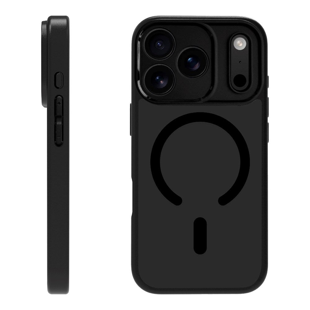 X2O iPhone 17 Pro Mag Frosted Case - MagSafe Compatible - Matte Black