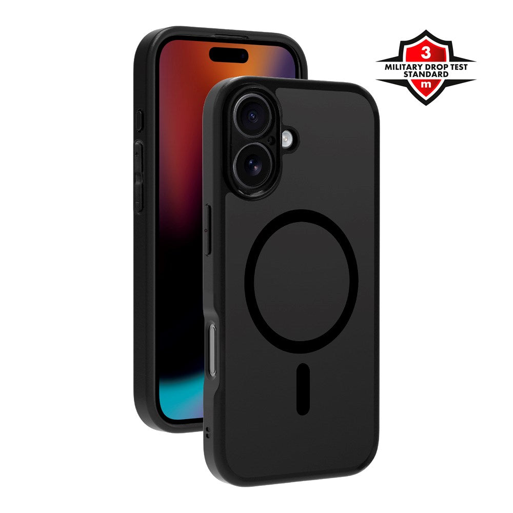 X2O iPhone 17 Mag Frosted Case - MagSafe Compatible - Matte Black