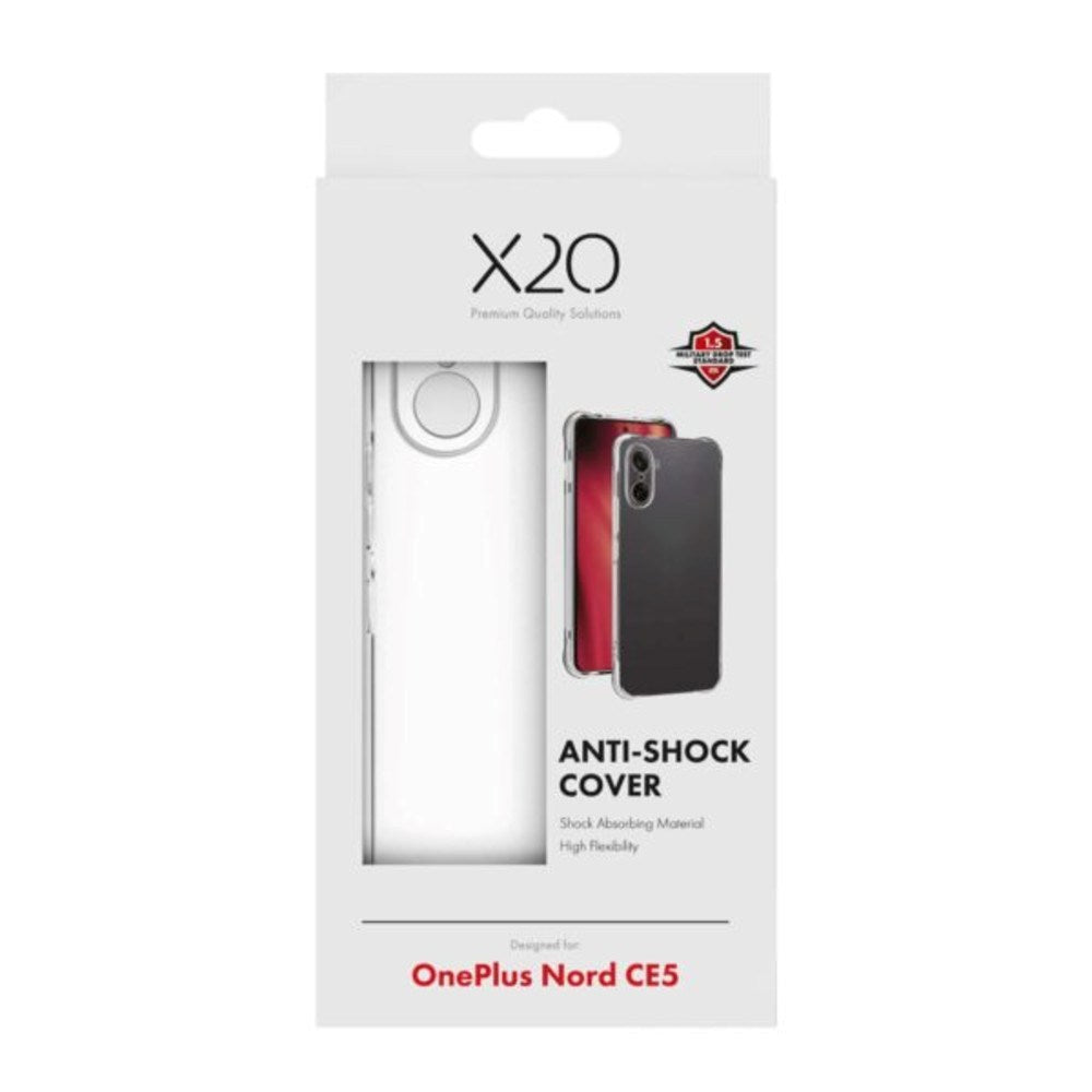 OnePlus Nord CE5 X2O Anti-Shock Plastic Case - Transparent