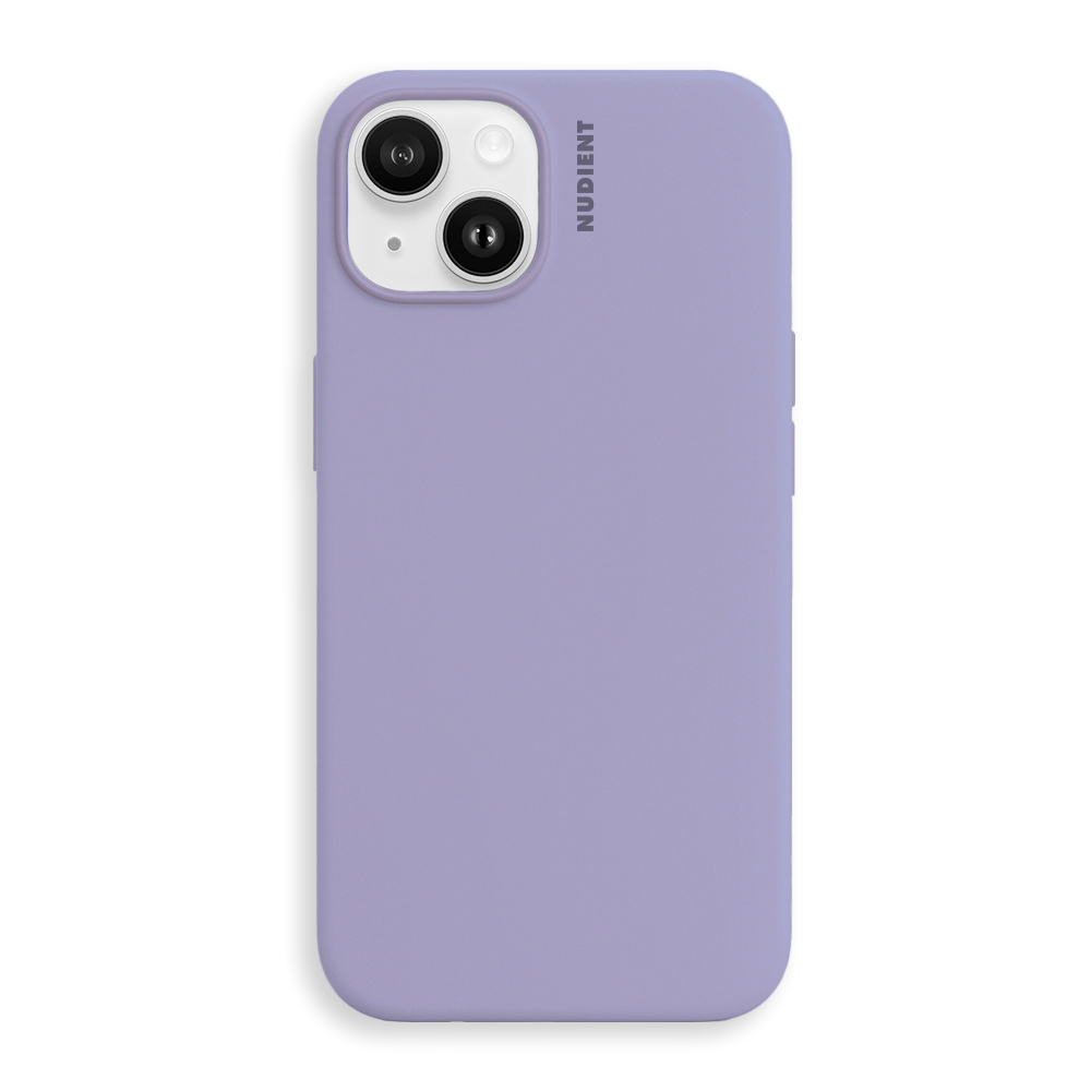 Nudient iPhone 14 Base Silicone Case - Soft Purple