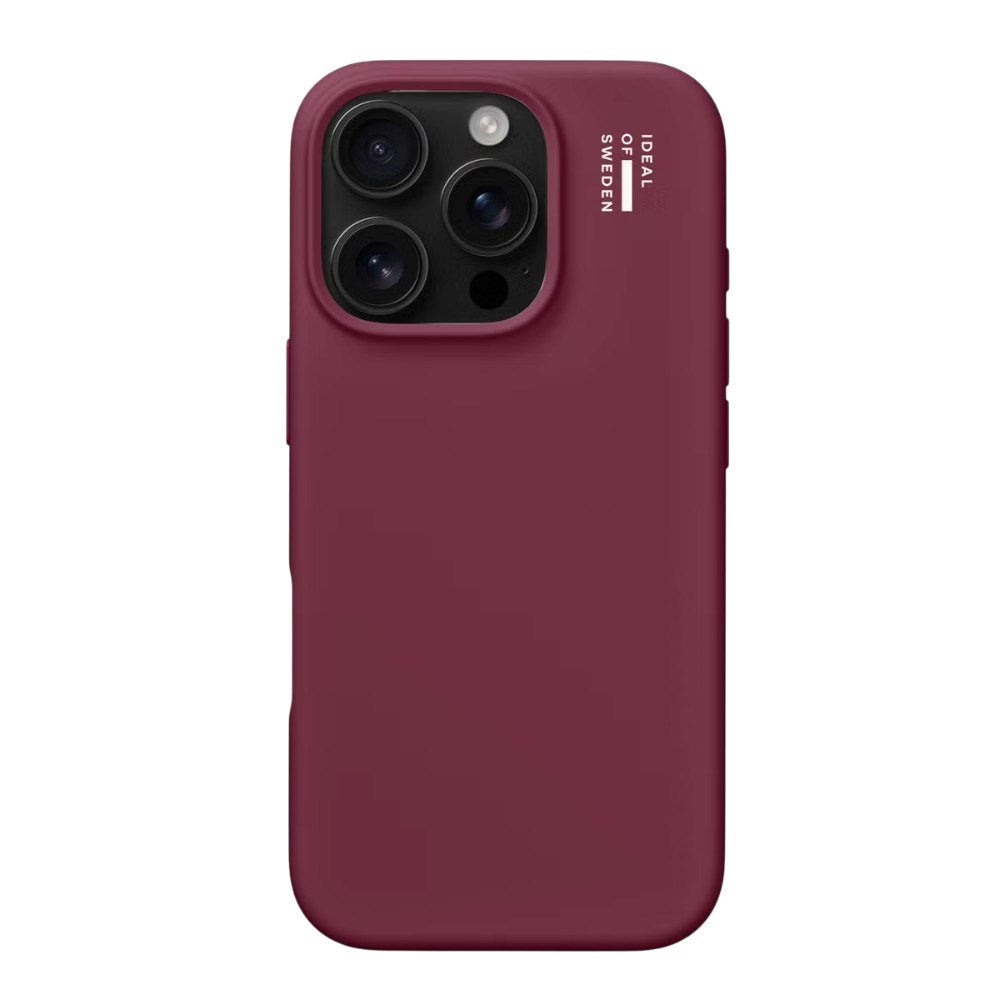 iPhone 16 Pro iDeal Of Sweden Silicone Case - MagSafe Compatible - Fine Wine