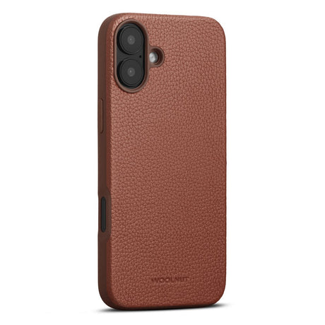 iPhone 16 Plus WOOLNUT Full Grain Leather Case - MagSafe Compatible - Brown