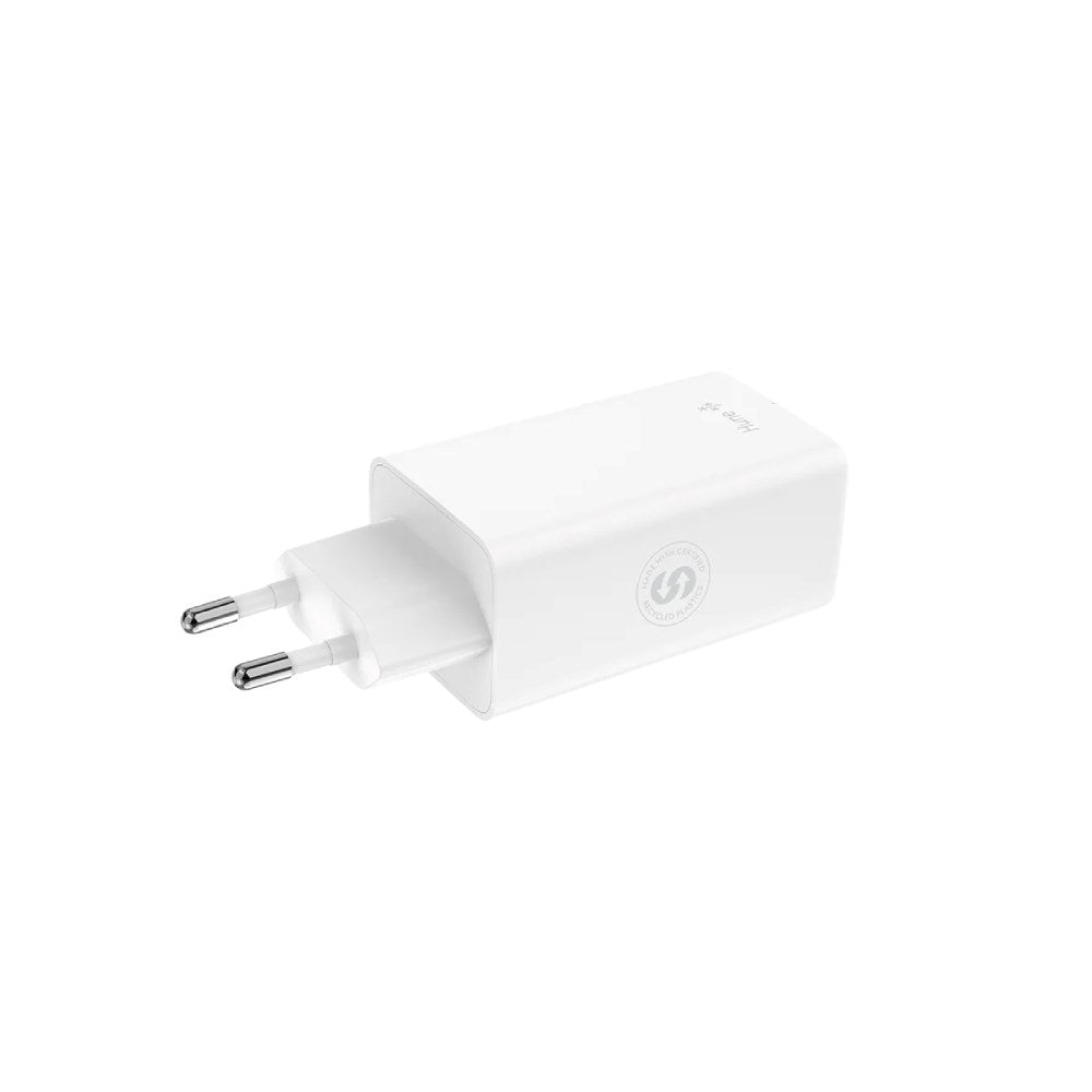Hune Huron 65W Wall Charger with 2 x USB-C 1 x USB-A - White