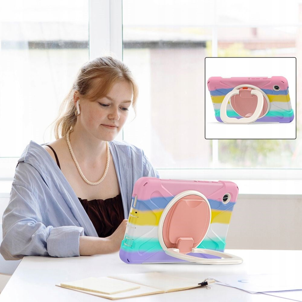 Tech-Protect Samsung Galaxy Tab A9+ (Plus) X-Armor Case + Screenprotector - Multicolored / Transparent