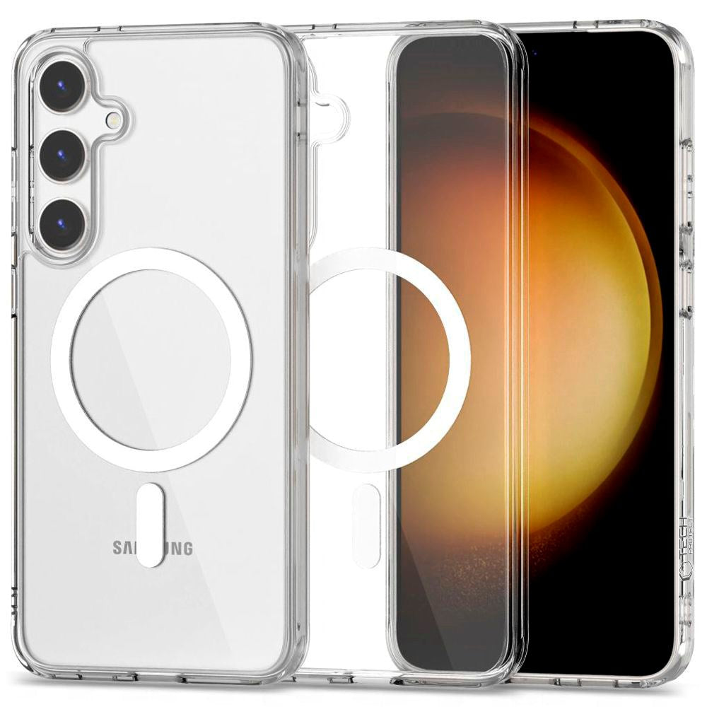 Tech-Protect Flexair Hybrid MagSafe Cover for Samsung Galaxy S24 FE - Transparent