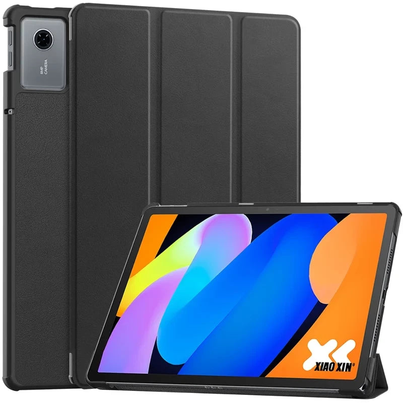 Lenovo Idea Tab 11 EIDERWOOD Leather Flip Case - Black