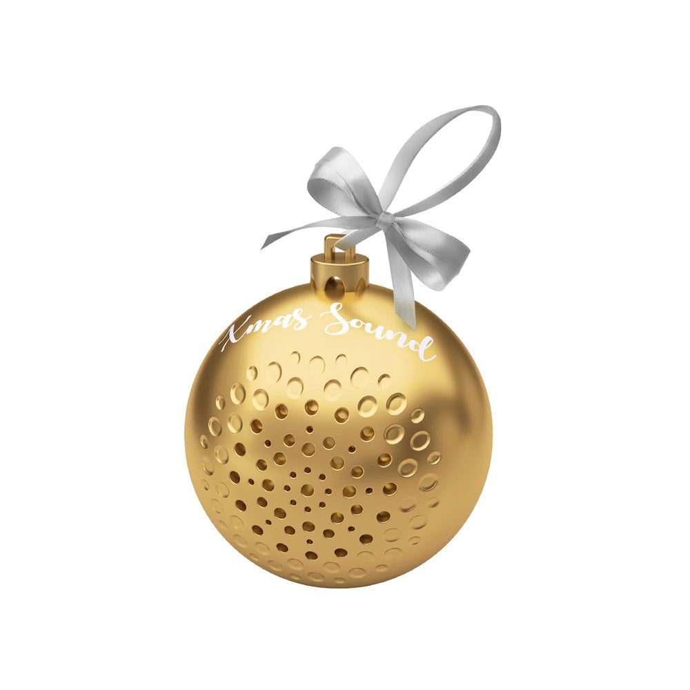 SBS 3W Christmas Ball Wireless Speaker - Gold
