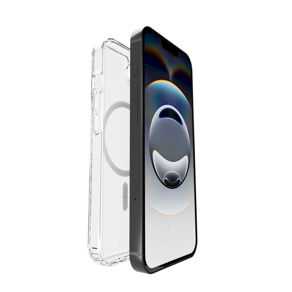 iPhone 17e / 16e PURO LITE MAG Hybrid Case - MagSafe Compatible - Transparent / White