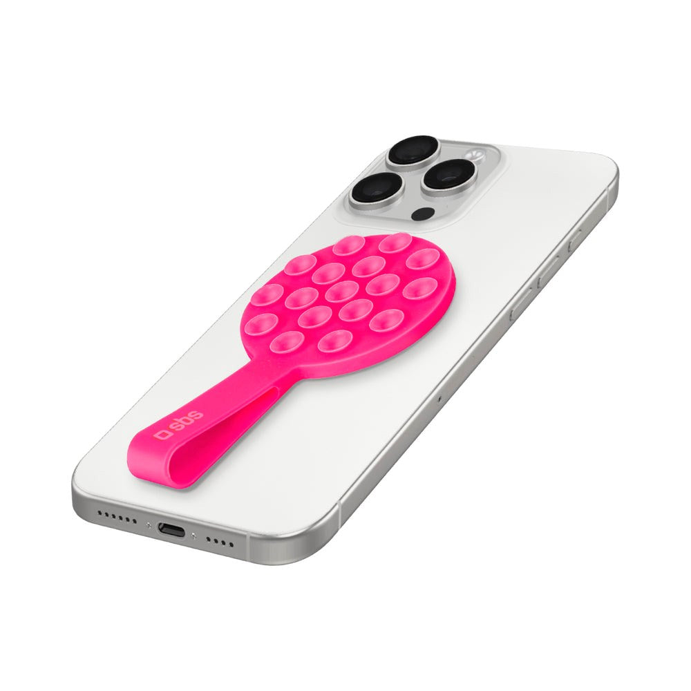 SBS Silicone Suction Cup Phone Holder - MagSafe Compatible - Pink