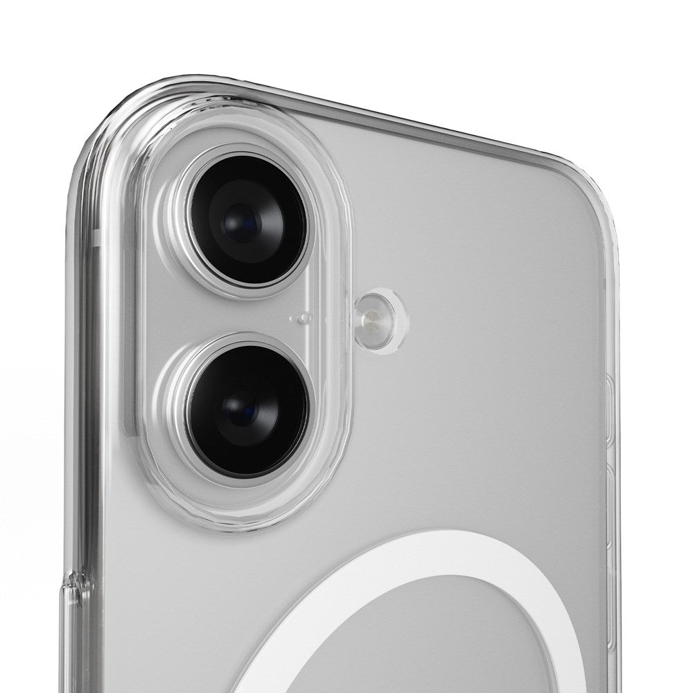 iPhone 17 PURO LITE MAG Hybrid Case - MagSafe Compatible - Transparent / White
